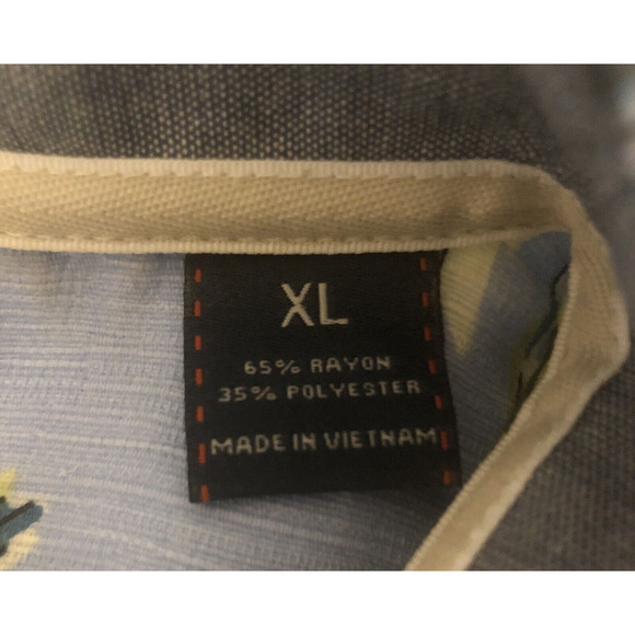 Bahama Bay Club Men's Tropical Short Sleeve Button Down Collared Shirt XL. - Picture 7 of 9